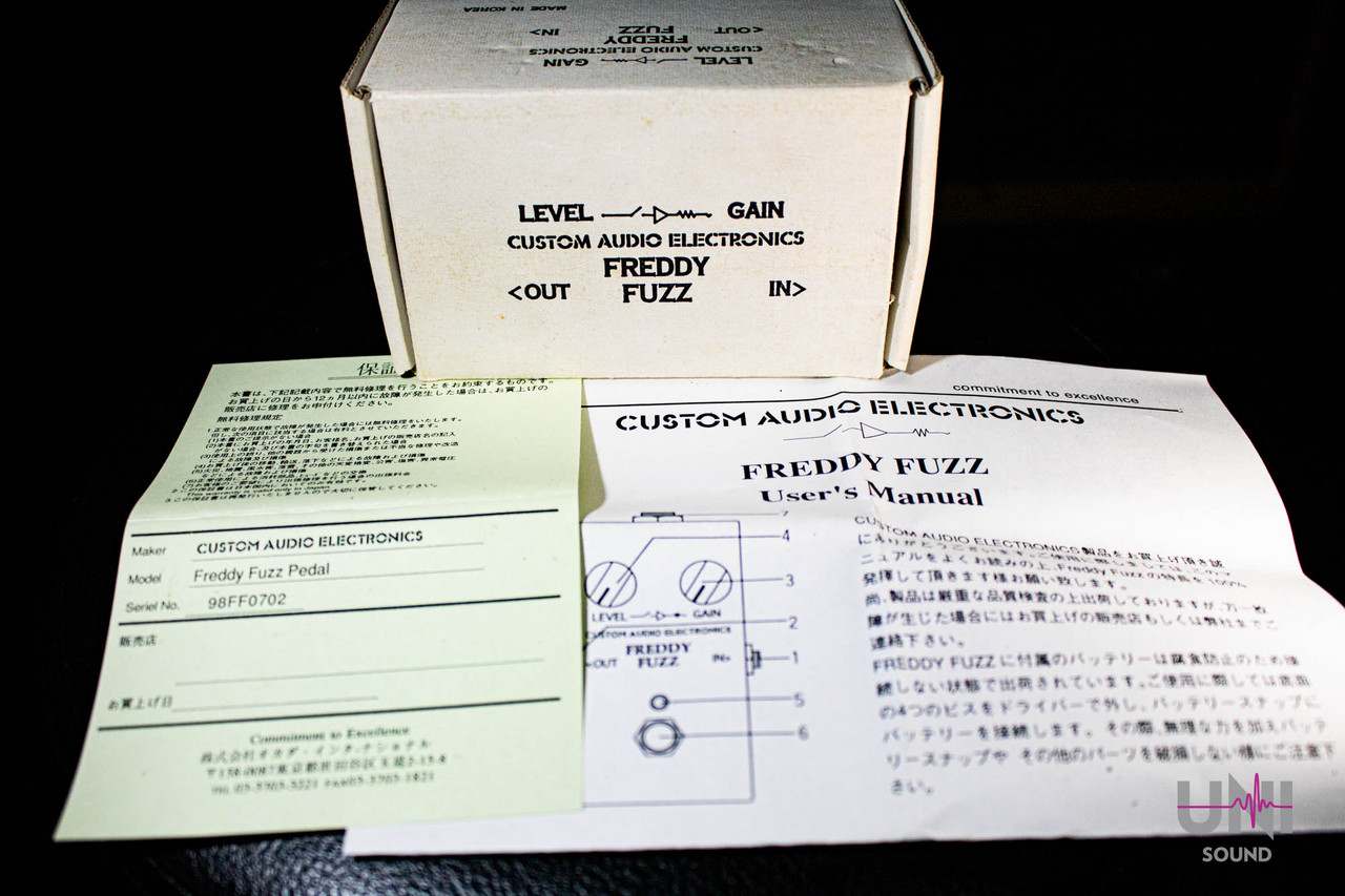 ギター Custom Audio Electronics Freddy Fuzz CUSTOM AUDIO ELECTRONICS ファズ FREDDY FUZZ 動作確認済み