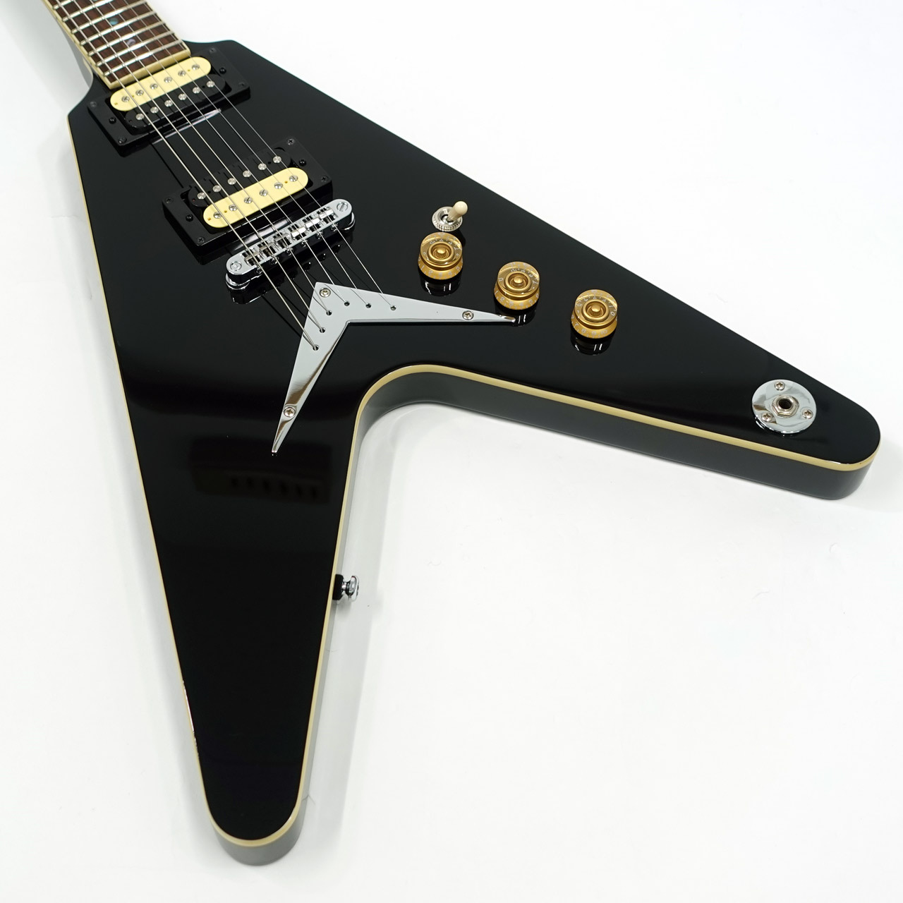 DEAN V79 ギター Dean V 79 Flame Maple Electric Guitar Transparent Cherry