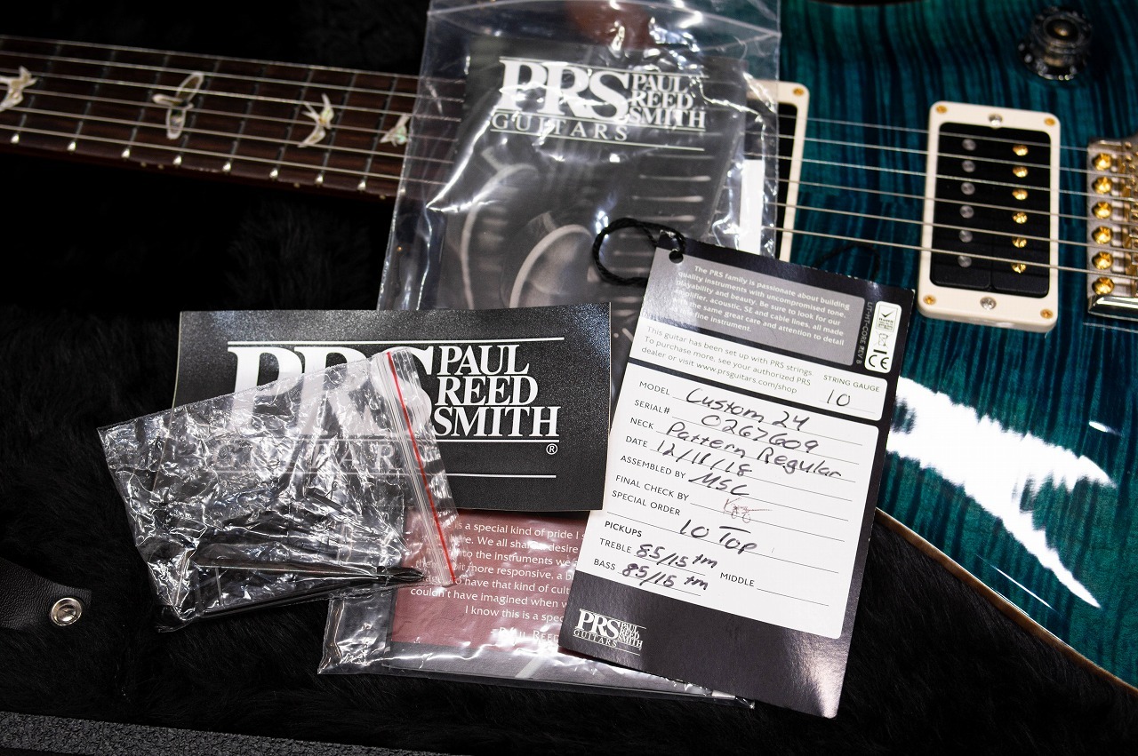 Paul Reed Smith(PRS) CUSTOM 24 10TOP Blue Matteo 2018（中古/送料