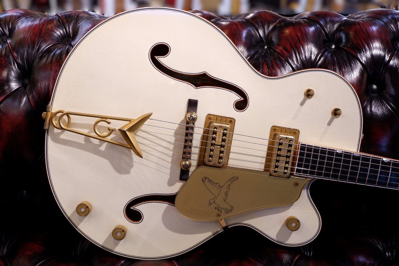 コンポーネントギター　ライトレリック Gretsch USA Custom Shop G6136-59 White Falcon Relic Build by Chad