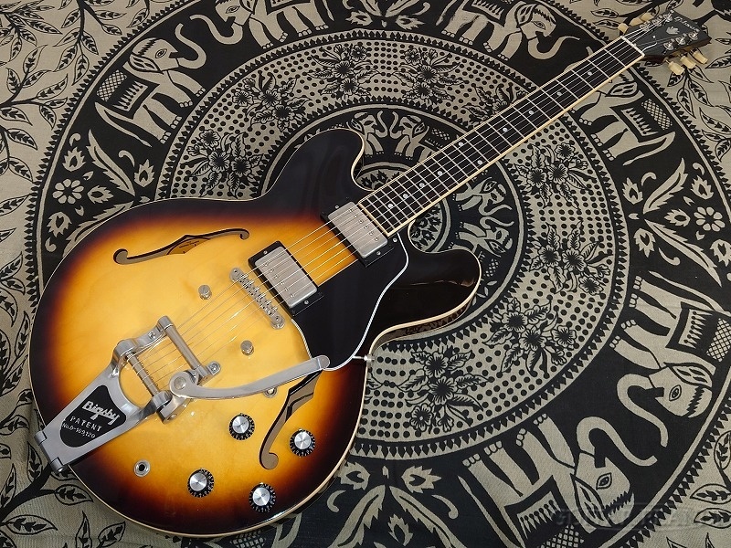 Gibson ES-335 Bigsby Modify -Vintage Burst- 2021USED!【3.81kg