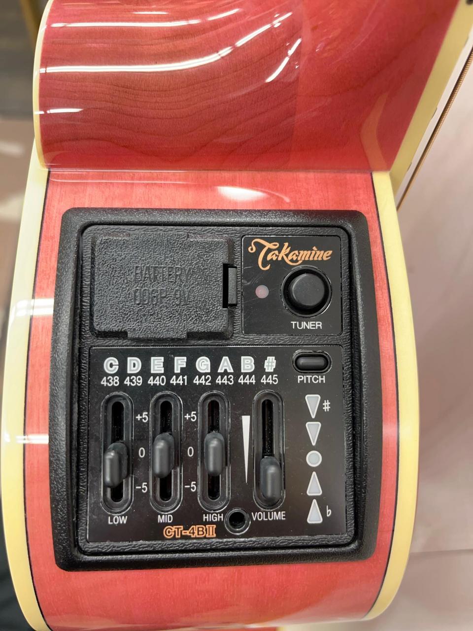 タブラ 高音のみ Takamine 『オーダー受付中』PTU441 CTM Flame Maple ~ Milky