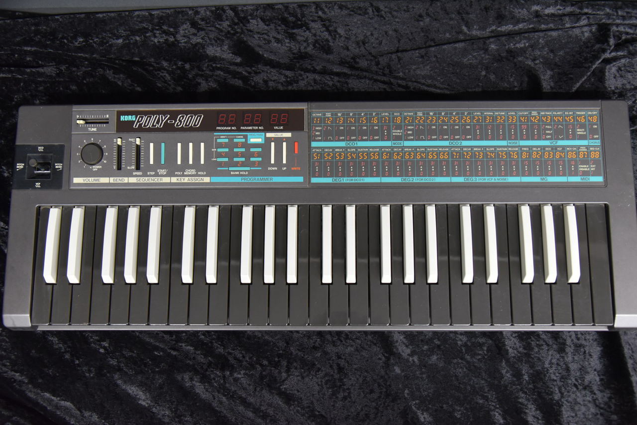 KORG POLY-800 Reverse Key（中古）【楽器検索デジマート】