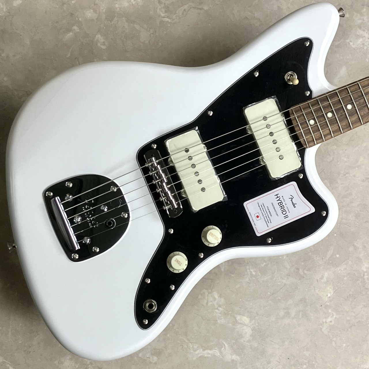 Fender HYBRID II Jazzmaster Rosewood Arctic White【現物画像