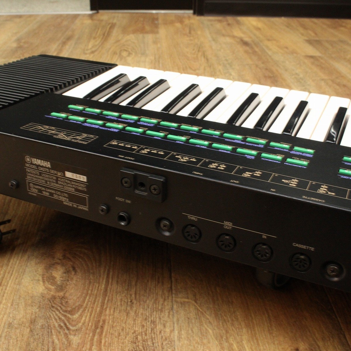 「洗浄済み」YAMAHA ヤマハ シンセサイザー　DX27S キーボード 洗浄済み」YAMAHA ヤマハ シンセサイザー DX27S キーボード