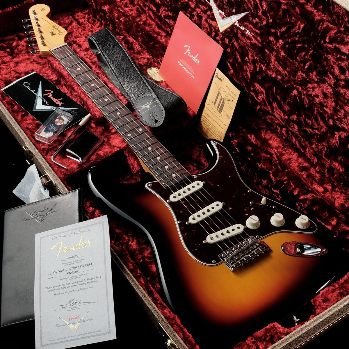 Fender Custom Shop Vintage Custom 1959 Stratocaster NOS Brown ...