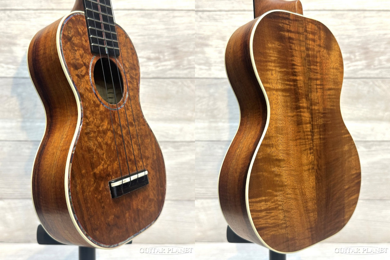 Shimo Custom Soprano Deluxe Koa 【2023年製】【ソプラノ/ハワイアン