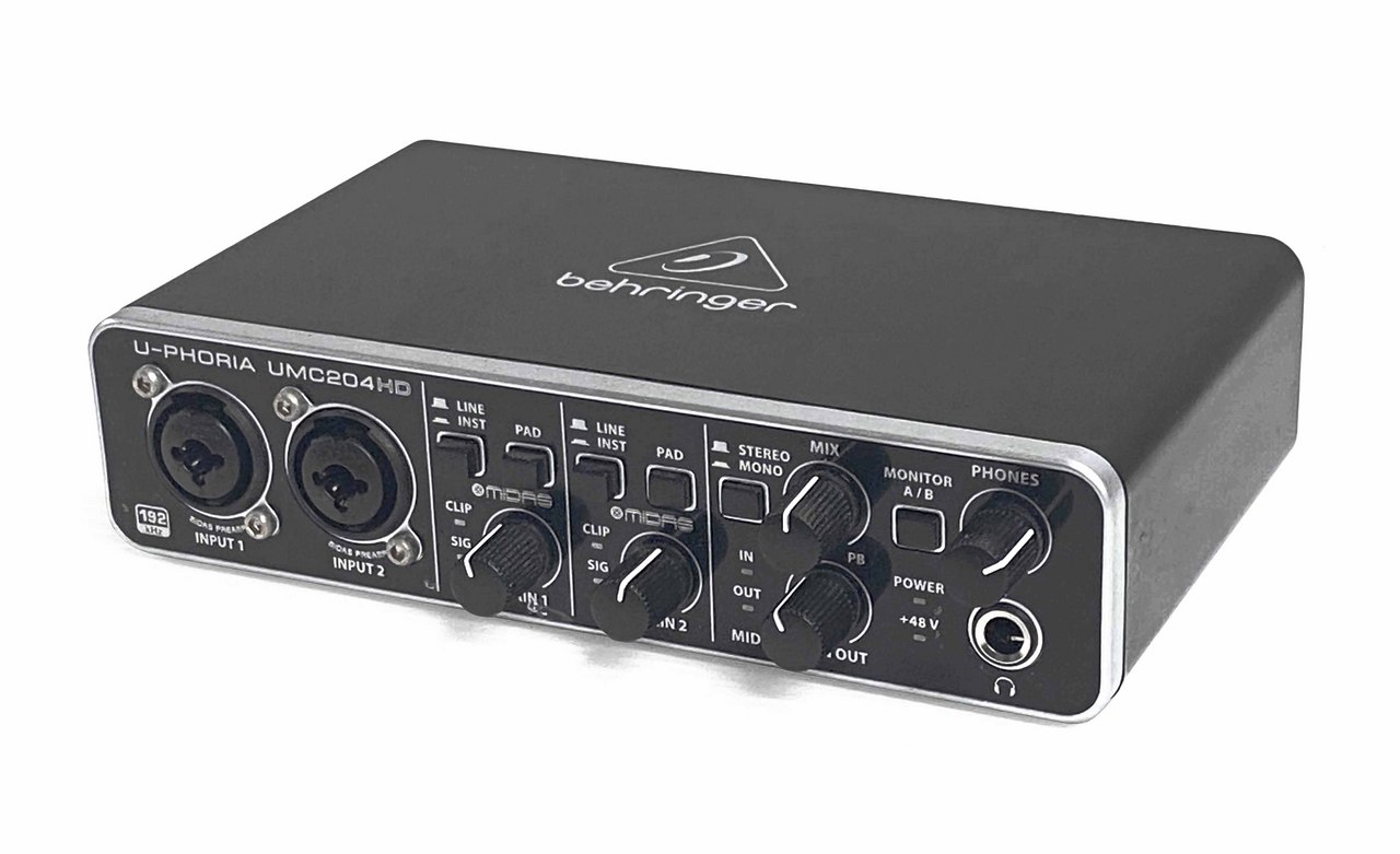 behringer UMC204HD オーディオインターフェース 中古 BEHRINGER UMC204HD（中古）【楽器検索デジマート】