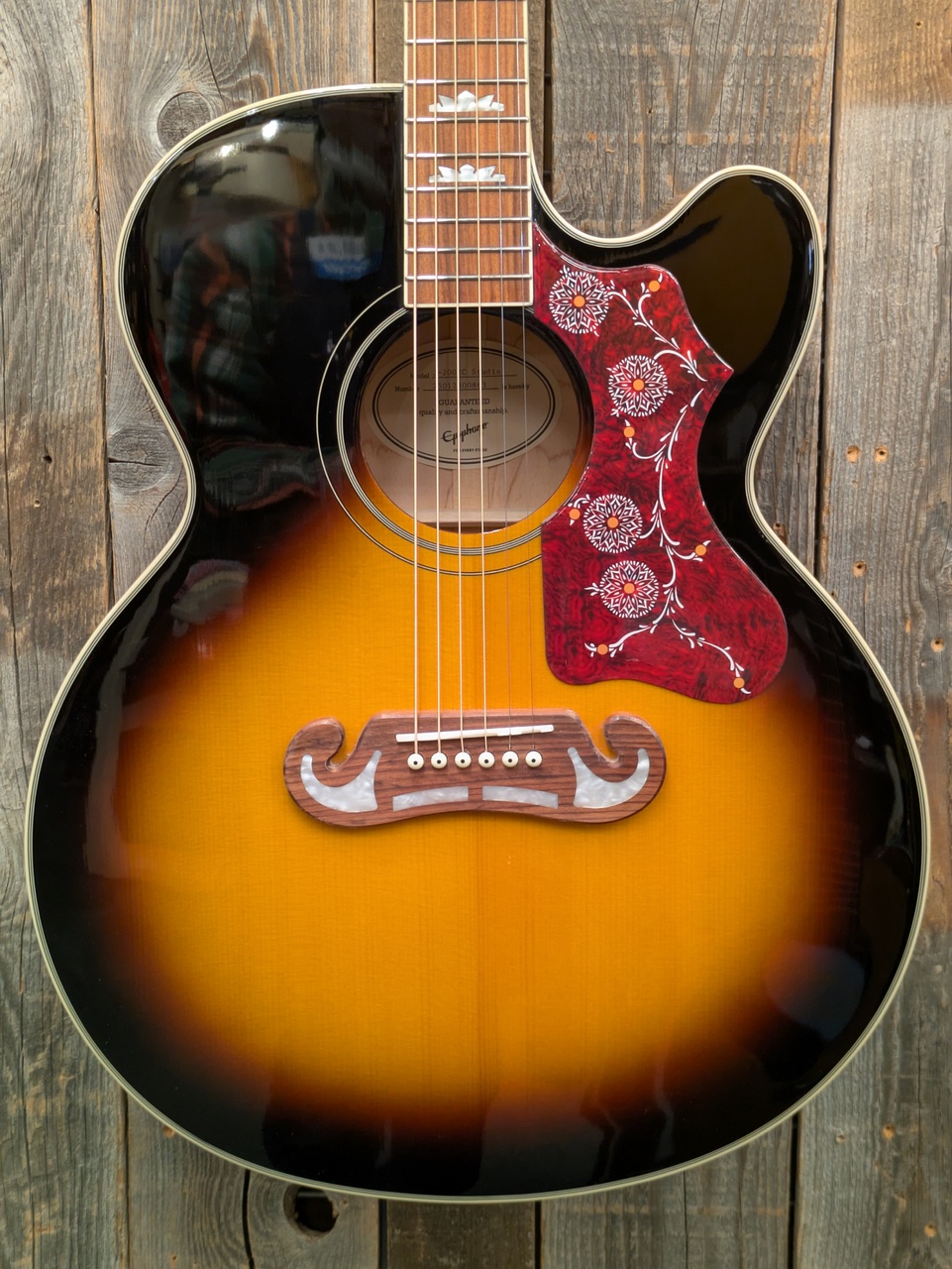 エレアコ！ｅｐｉｈｏｎｅ…値下げ！ Epiphone J-200 EC Studio VS 【エレアコ】（新品）【楽器検索デジマート】