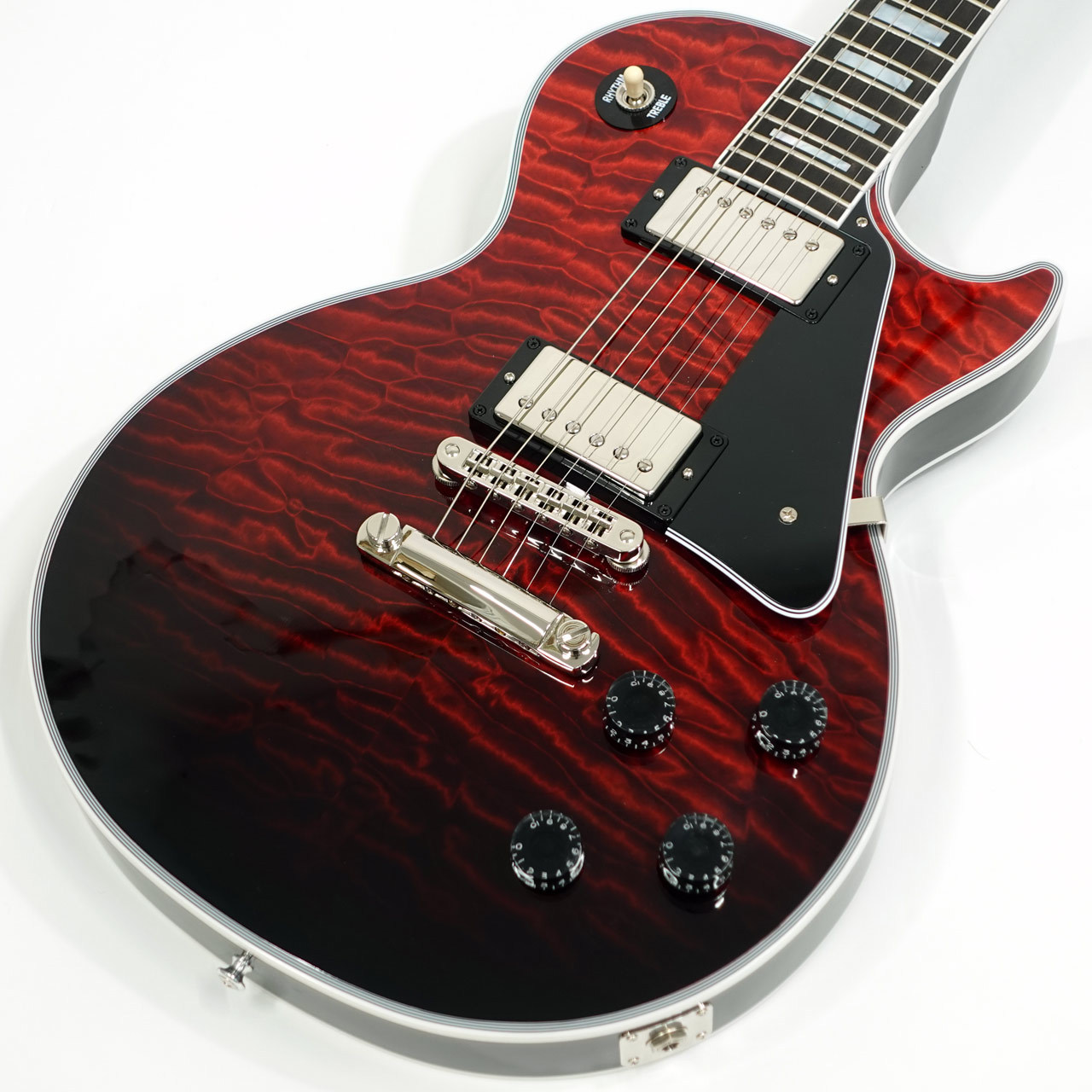 Gibson Custom Shop Les Paul Custom Quilt / Dark Rogue Fade Gloss