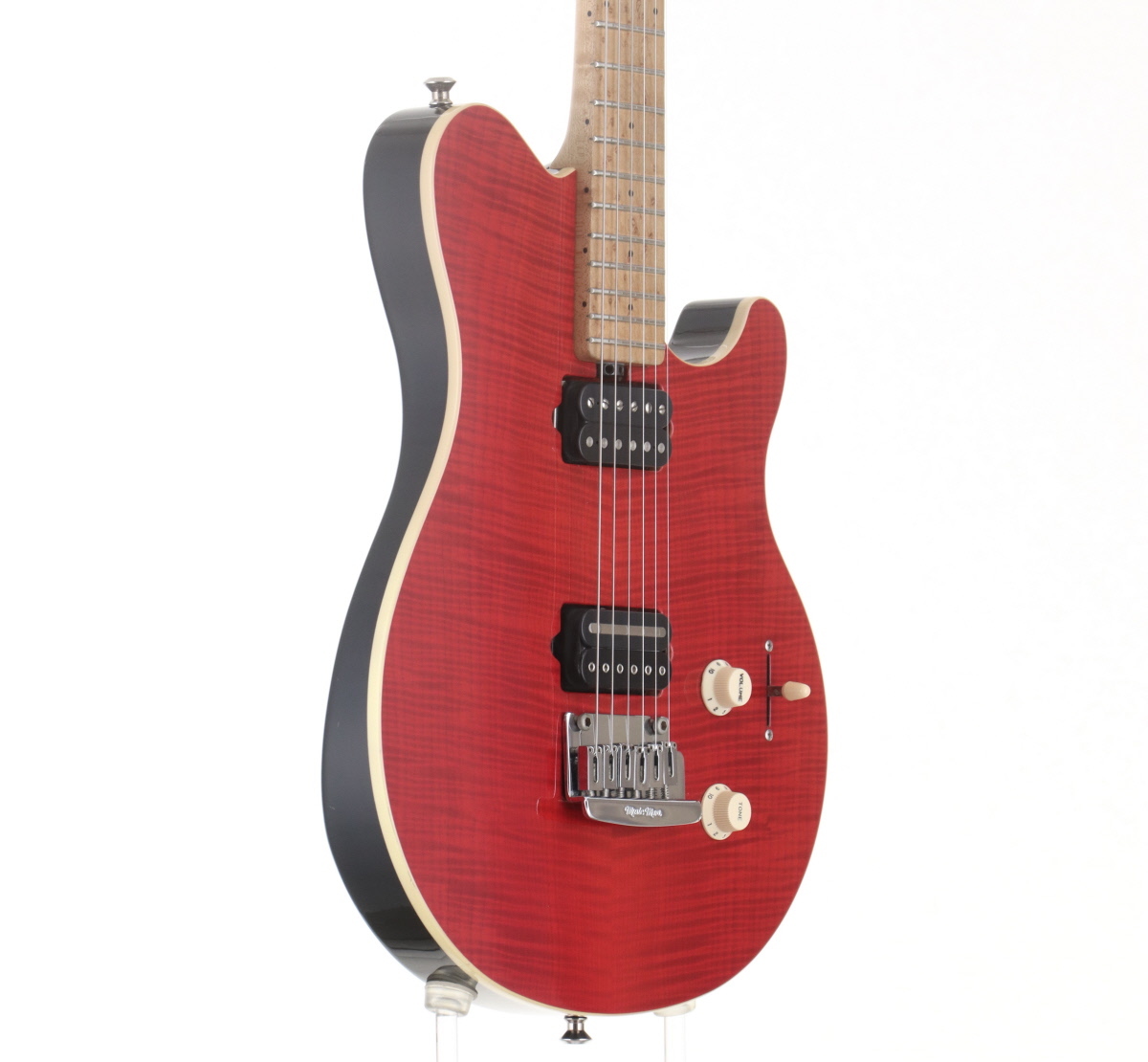 MUSIC MAN Axis Super Sport HH Tremolo Translucent Red MOD ［3.33kg