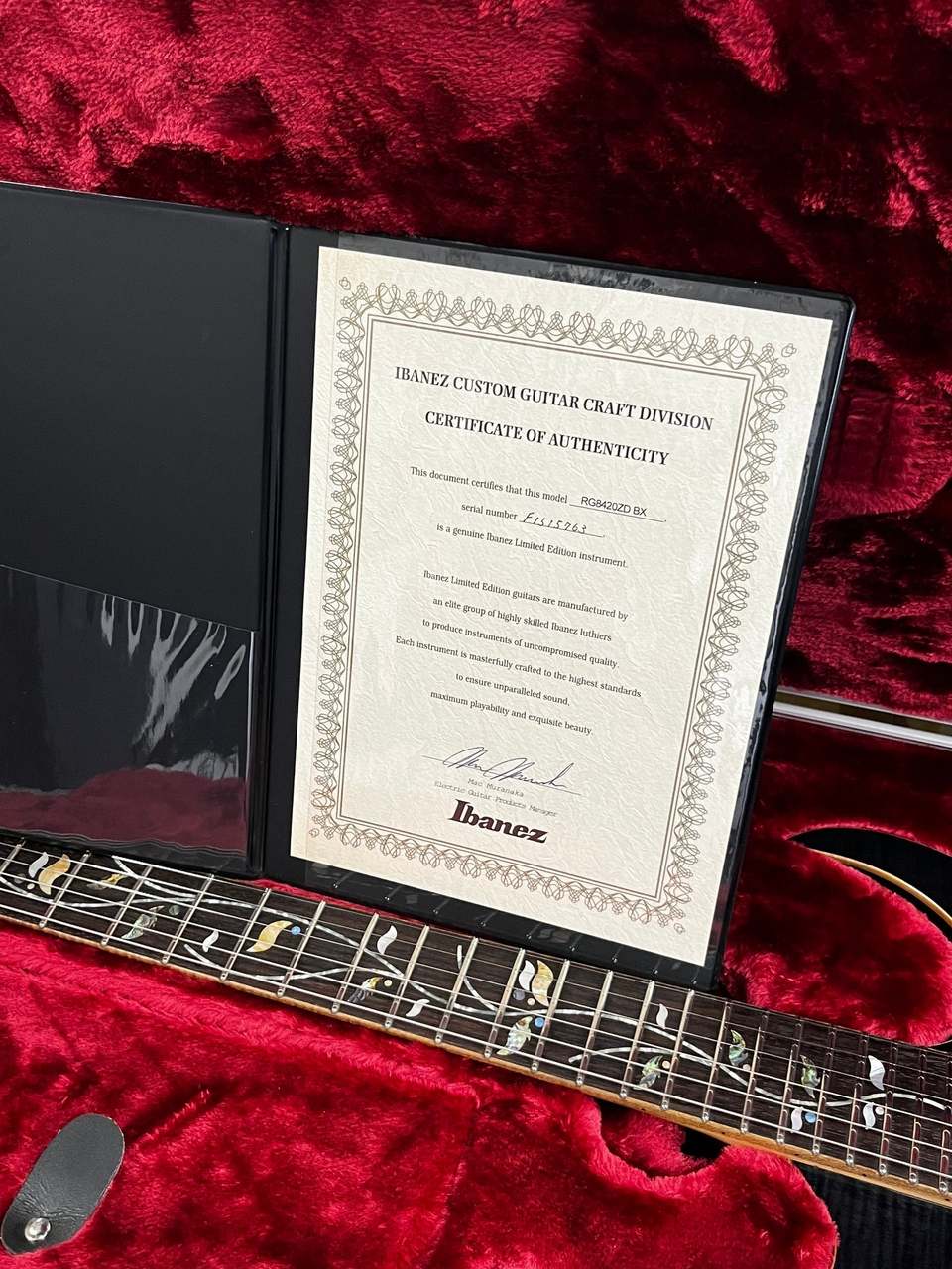 Ibanez j.custom RG8420ZD Black Onyx [4.27kg/2015年製] アイバニーズ