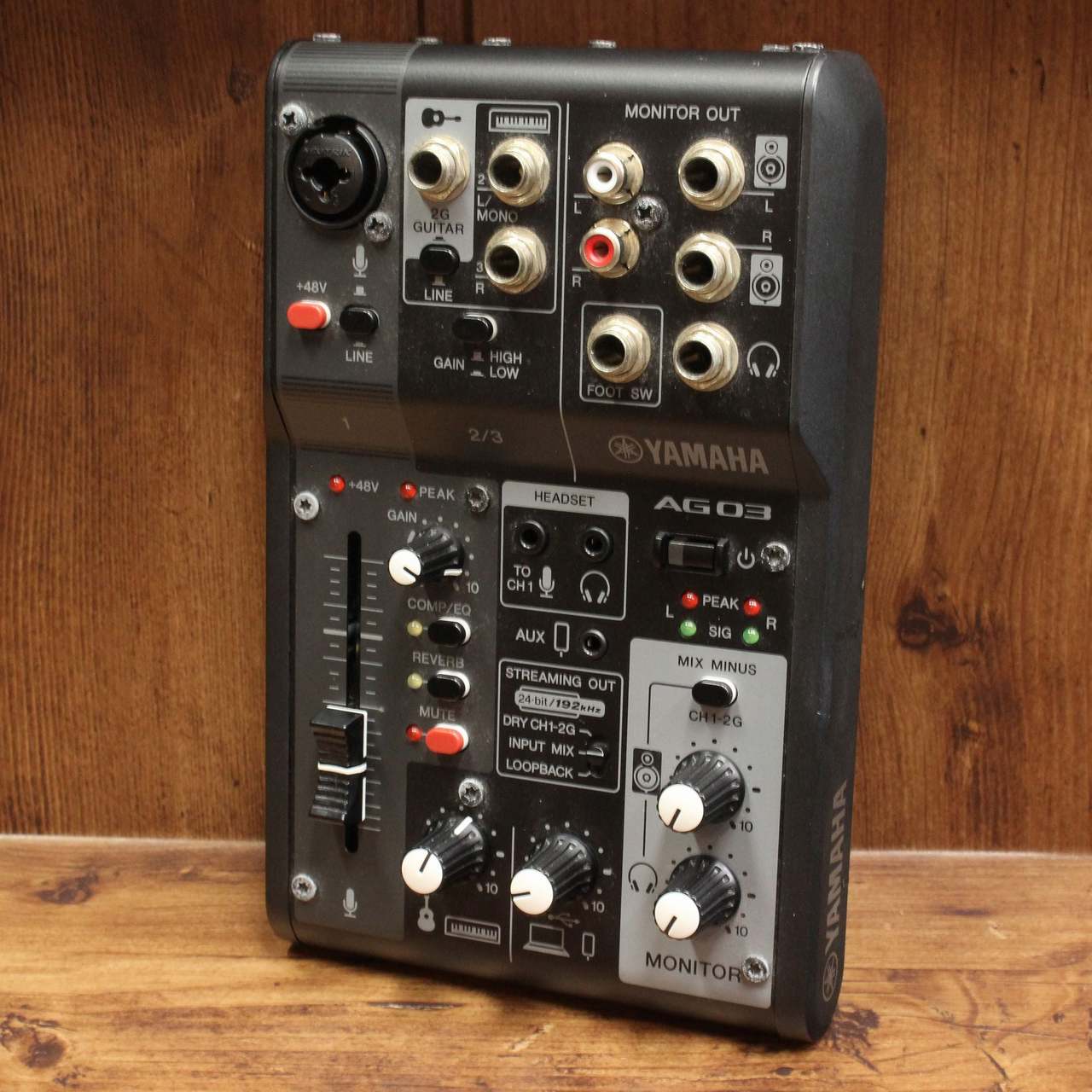 ライブストリーミングミキサー 3チャンネル AG03MK2 ブラック 85AM 本