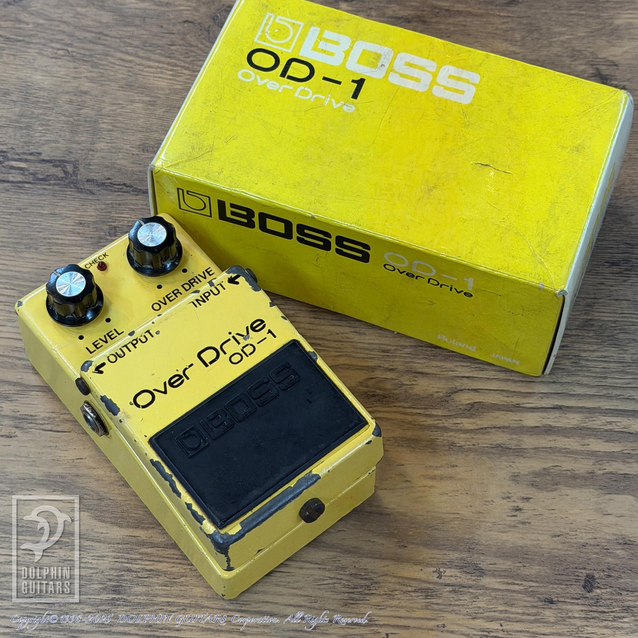 BOSS OD-1 #8200 (Raytheon RC3403ADB) 銀ネジ スケルトンスイッチ