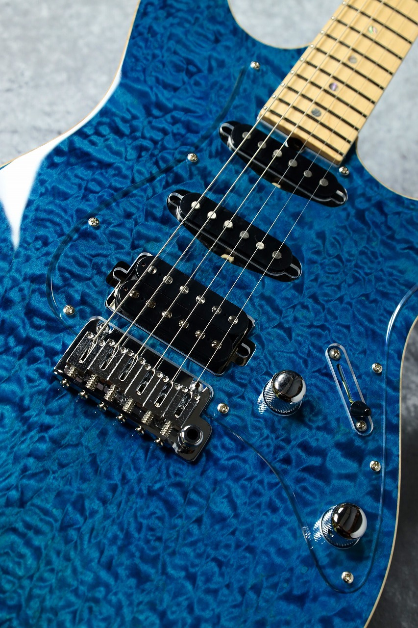 T's Guitars DST-Classic22 5A Quilkt Droptop ~Aquamarine~ 【当店