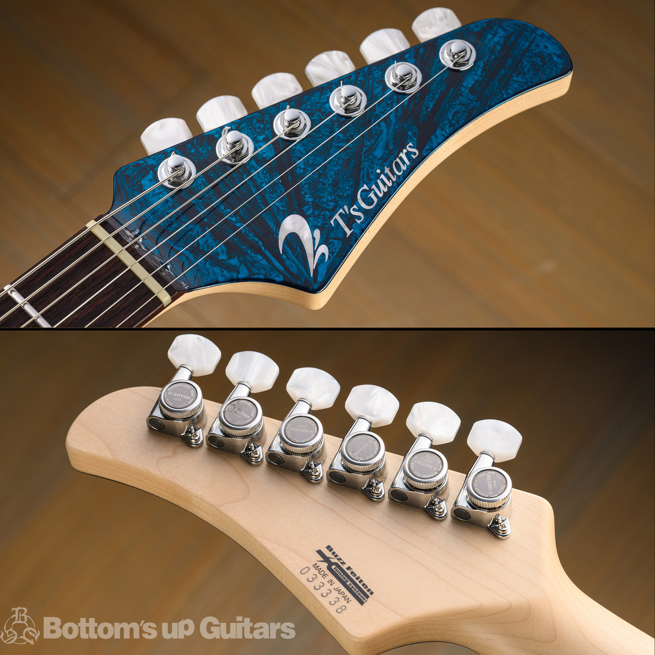T's Guitars DST-Pro22 Carved - Flare Dark Lapis Metallic - HH