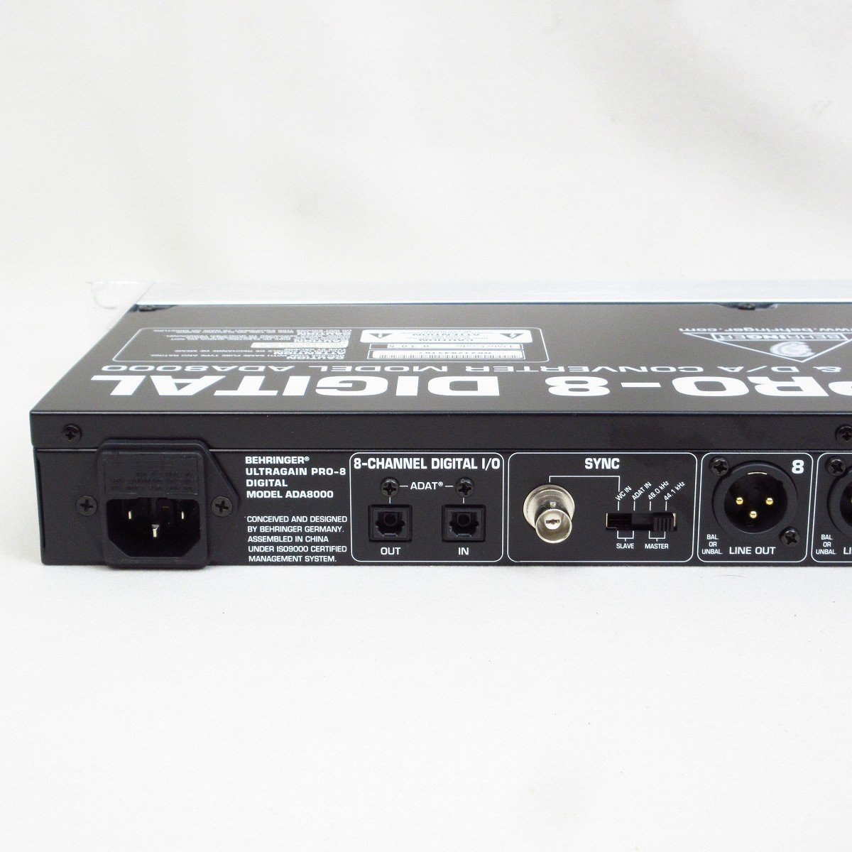 配信機器・PA機器・レコーディング機器 Behringer ULTRAGAIN PRO-8 ADA8000 Behringer | Product | ADA8000