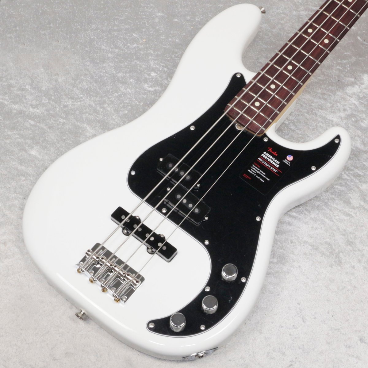 Fender American Performer Precision Bass Rosewood Arctic White