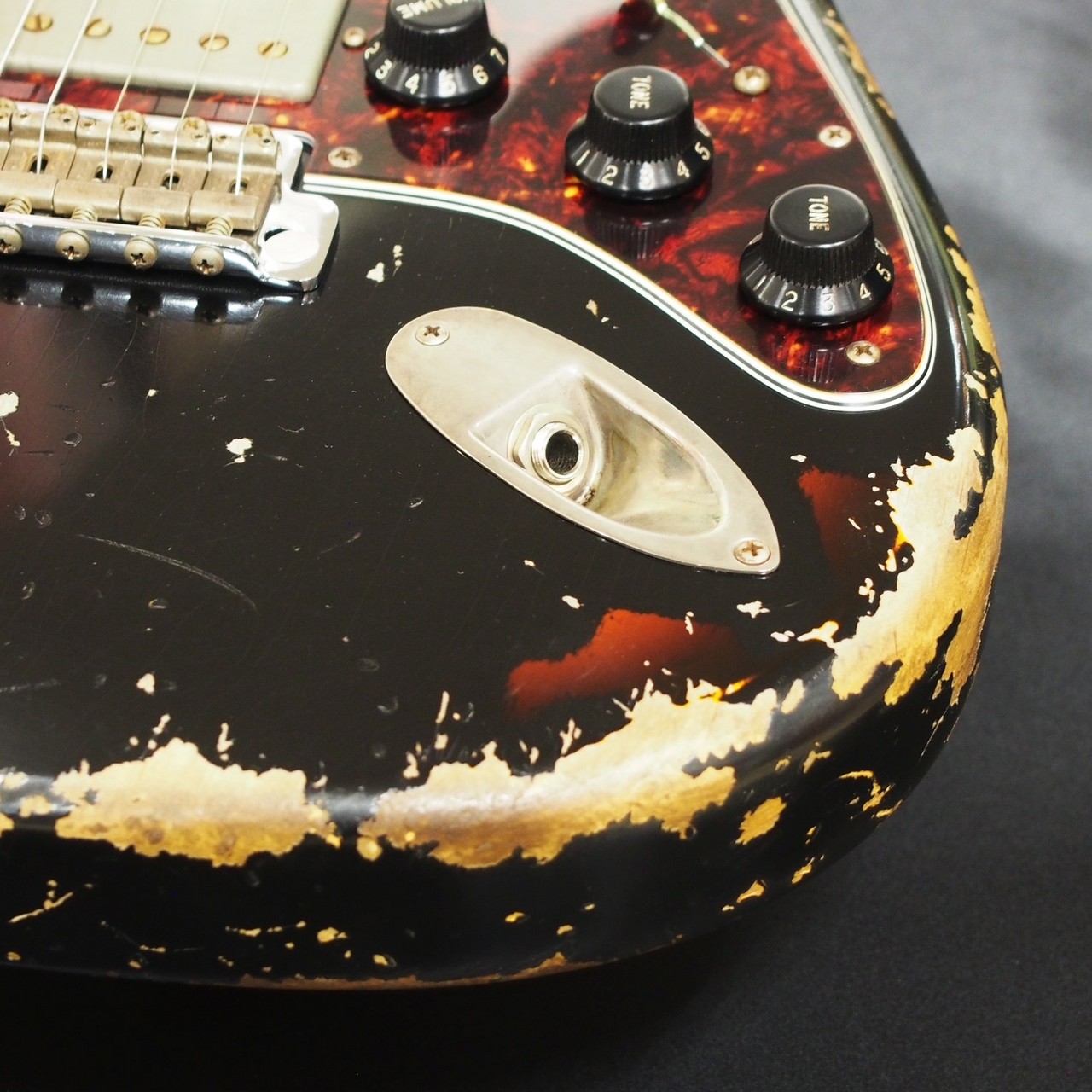 Xotic XSC-2 Black Over 3 Tone Burst Heavy Aged Alder【マルチレイヤ