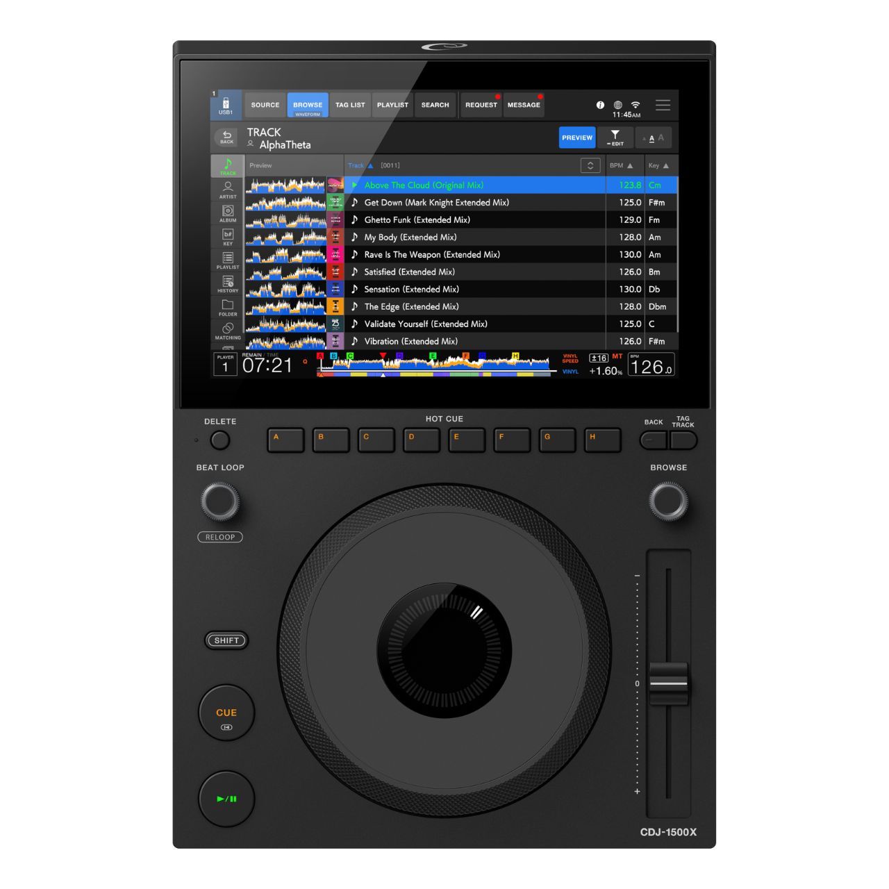 Pioneer Dj CDJ-1500X DJプレーヤー ◇7/29(水)新発売!!ご予約受付中