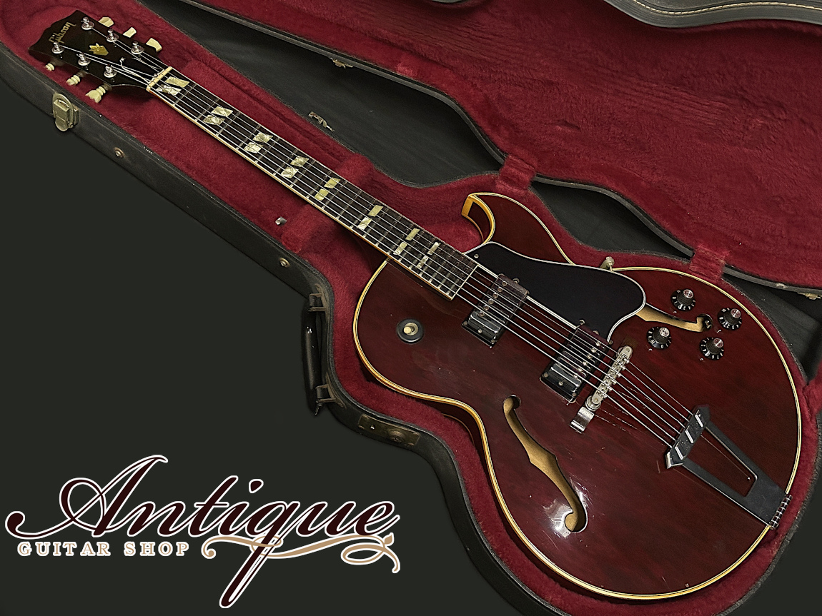 Gibson ES-175T 1976 Wine Red /Solid Black Rosewood FB /E Gibson ES-175T 1976 Wine Red /Solid Black Rosewood FB /E