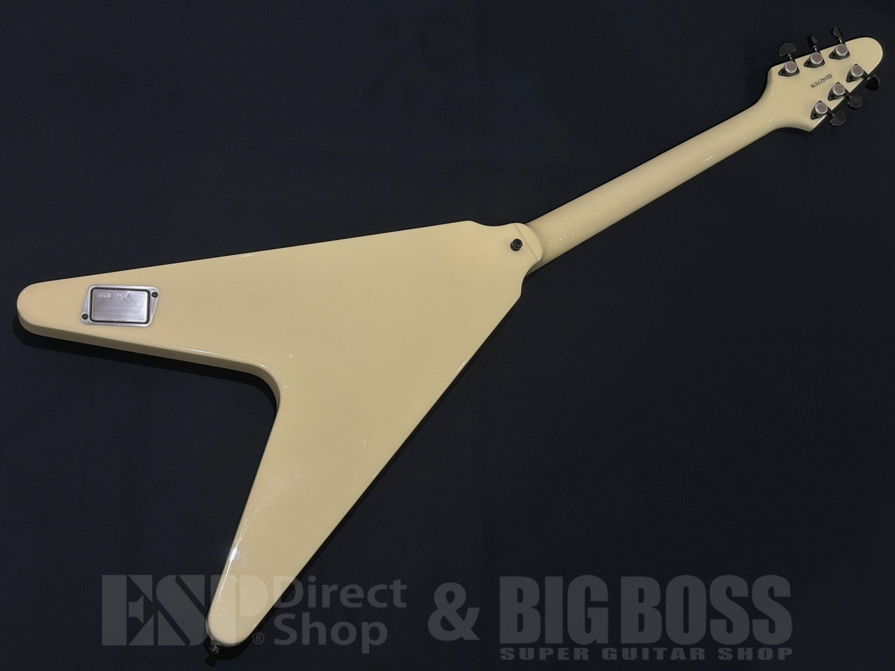 Edwards E-FV-85DフライングV エレキギター クリーム Edwards E-FV-LTD Vintage White Flying V type electric guitar