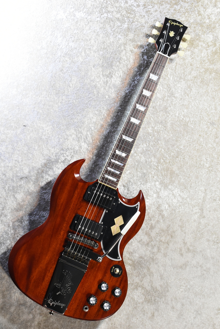 Epiphone 1964 SG Standard Reissue With Maestro Vibrola Cherry Red
