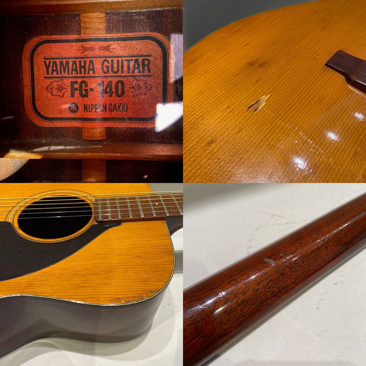 YAMAHA FG-140 赤ラベル 1970-1971年（中古/送料無料）【楽器検索