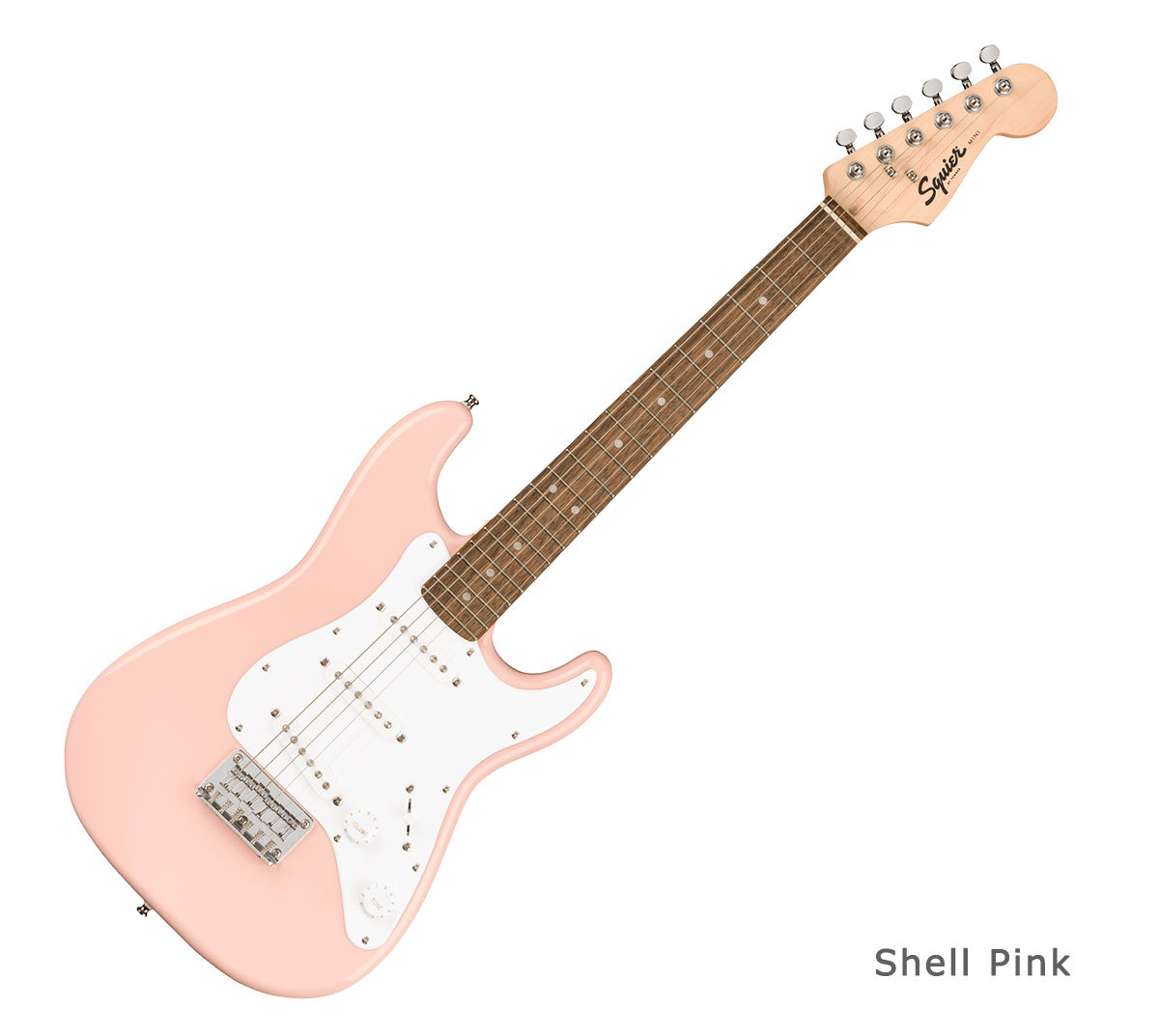 Squier by Fender Mini Stratocaster Shell Pink エレキギター 