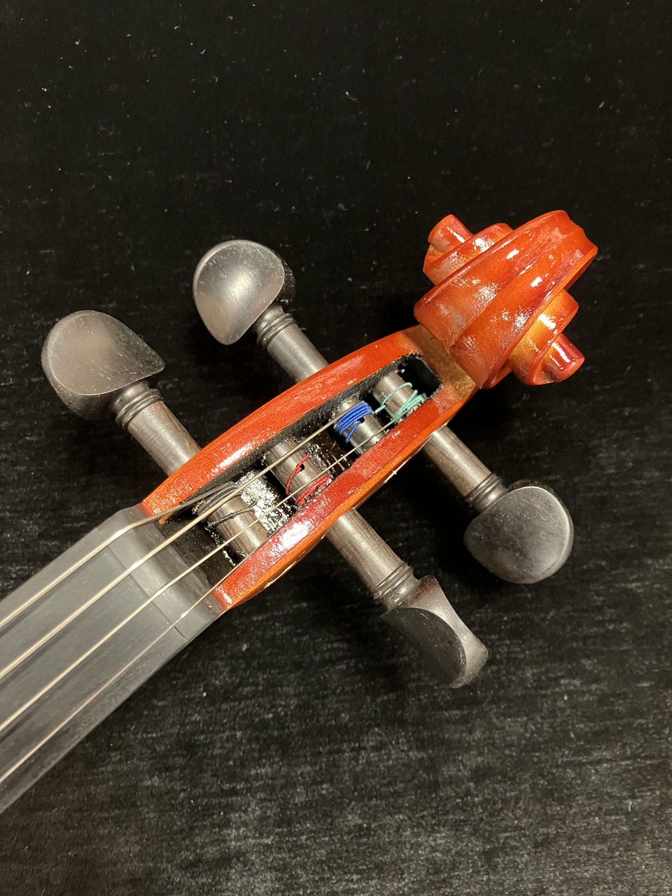 エレキヴァイオリン　Carlo Giordano 始めやすいセット販売！ カルロジョルダーノ EV-202 レッド シレンツィア エレキ