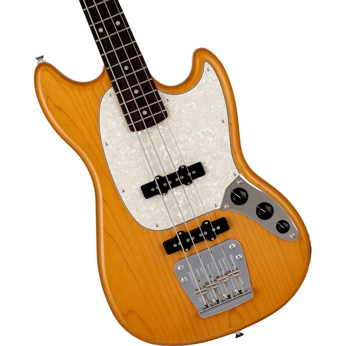 Fender Chilli Beans. Maika Mustang Bass Rosewood Fingerboard Aged