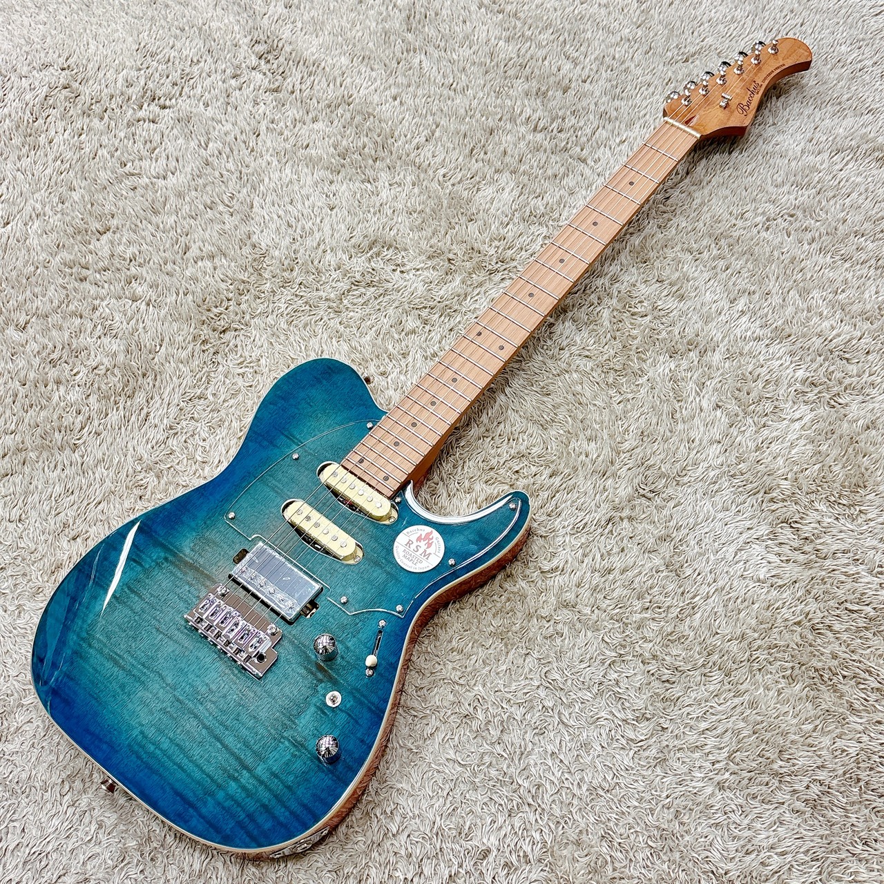 ギター Bacchus TAC24AD-FMH RSM/M BLU-B Electric guitar BACCHUS TAC24AD-FMH RSM/M BLU-B Andre Dinuth