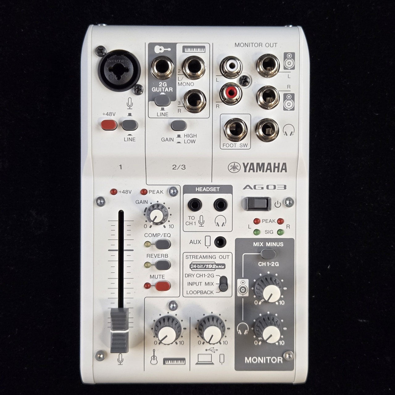 YAMAHA AG03MK2 - ライブストリーミングミキサー【現物画像】（中古