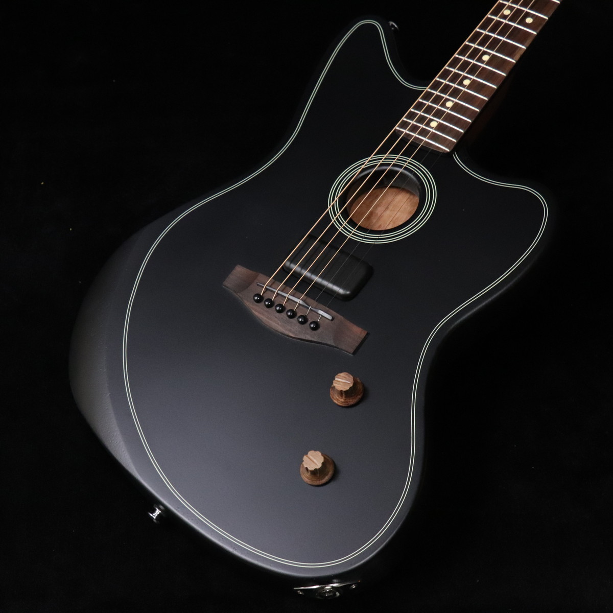 Fender Acoustasonic Standard Jazzmaster Black 【SN IWF25010956