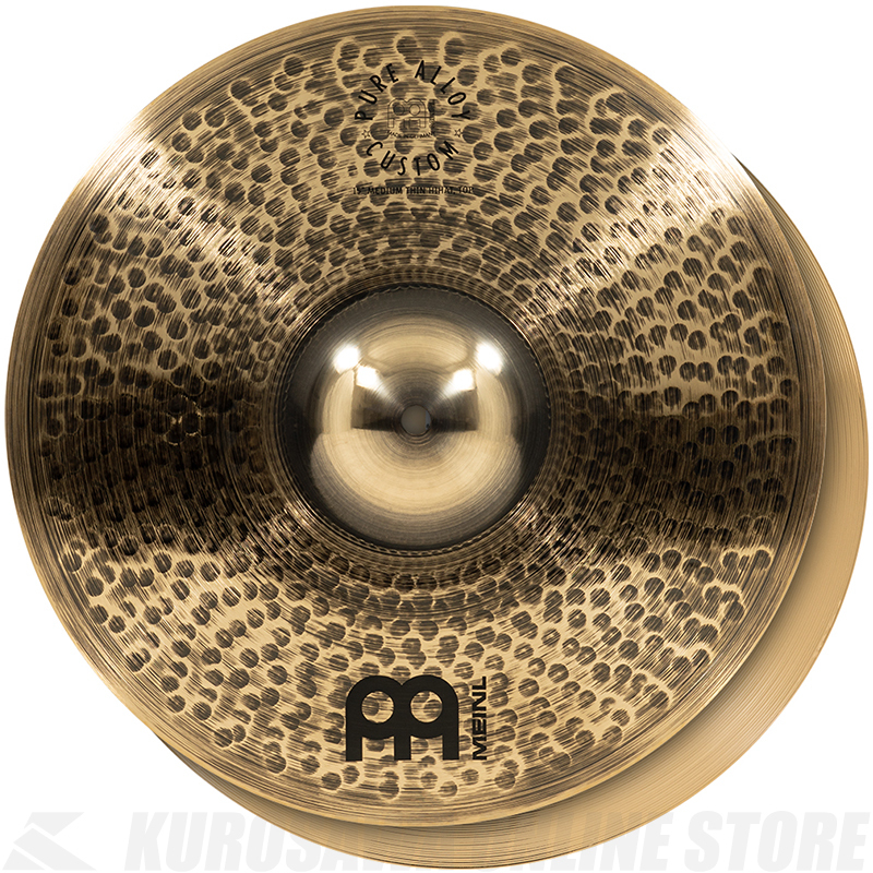 Meinl Cymbals Pure Alloy Custom Series ハイハットシンバル 15" Medium Thin Hihat ペア PAC15MTH