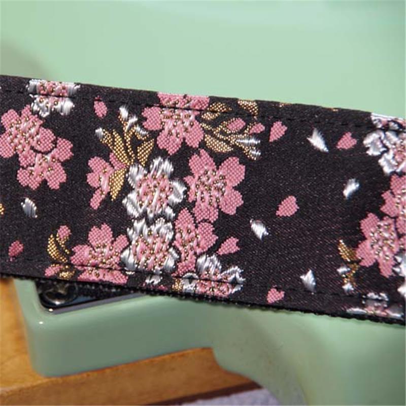 Daiking Corporation 西陣織りギターストラップ DGS-NWS60 桜黒