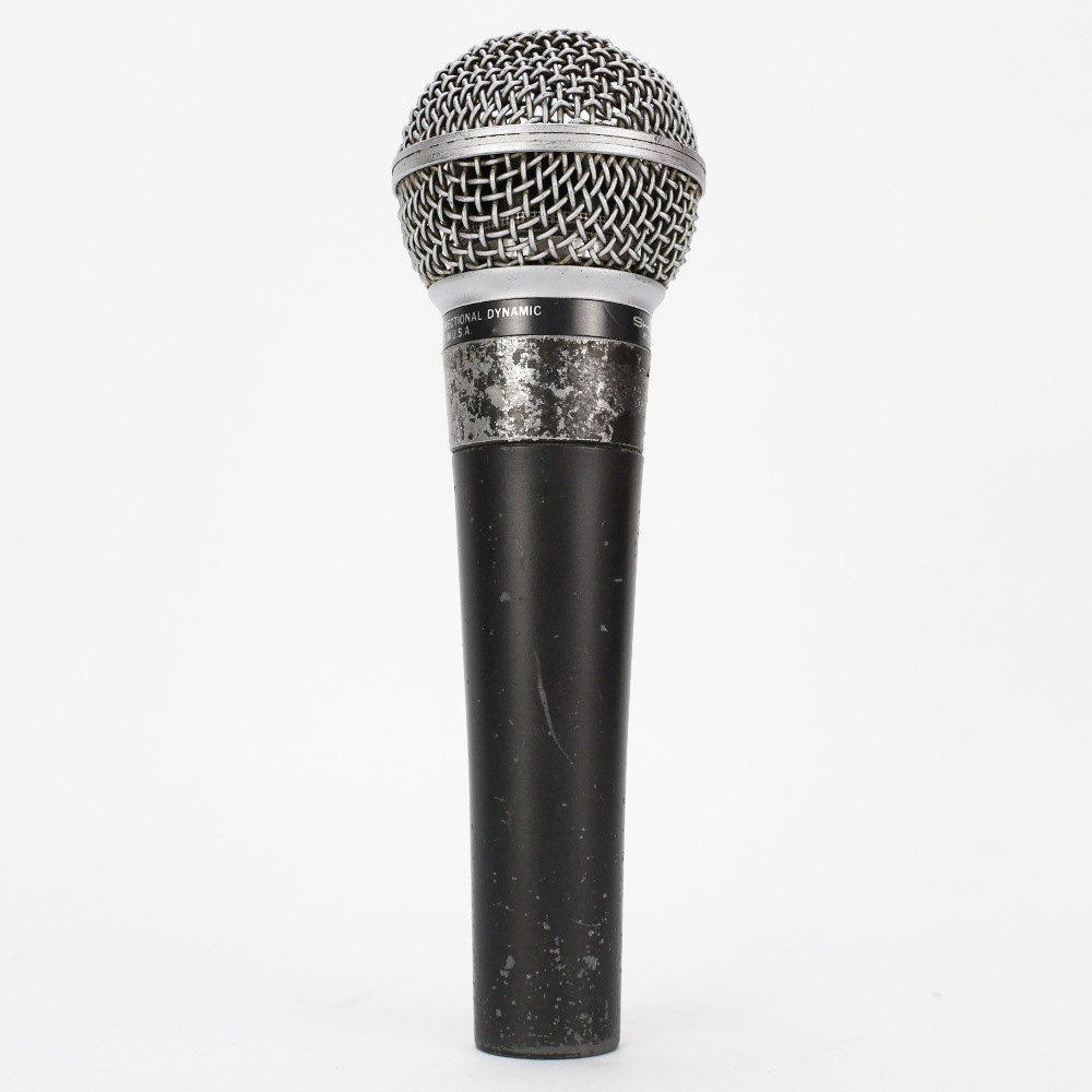 Shure SM58 USA製　ポルシェロゴ　純正マイクホルダー・レザーケース付 Shure 【中古】 マイク ダイナミックマイク ボーカル用 SHURE SM58