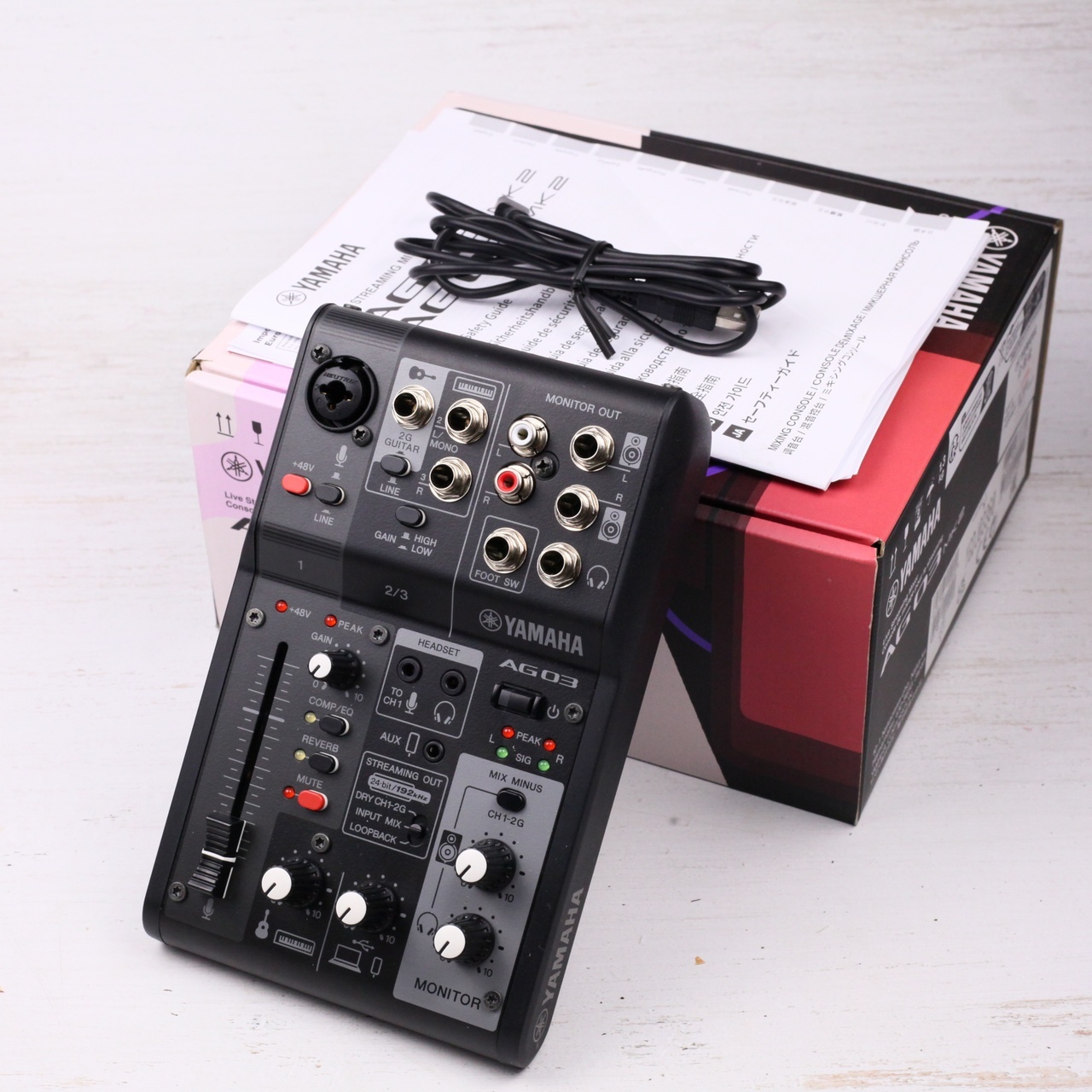 YAMAHA YAMAHA AG03MK2 (BLACK) ライブストリーミングミキサー（中古