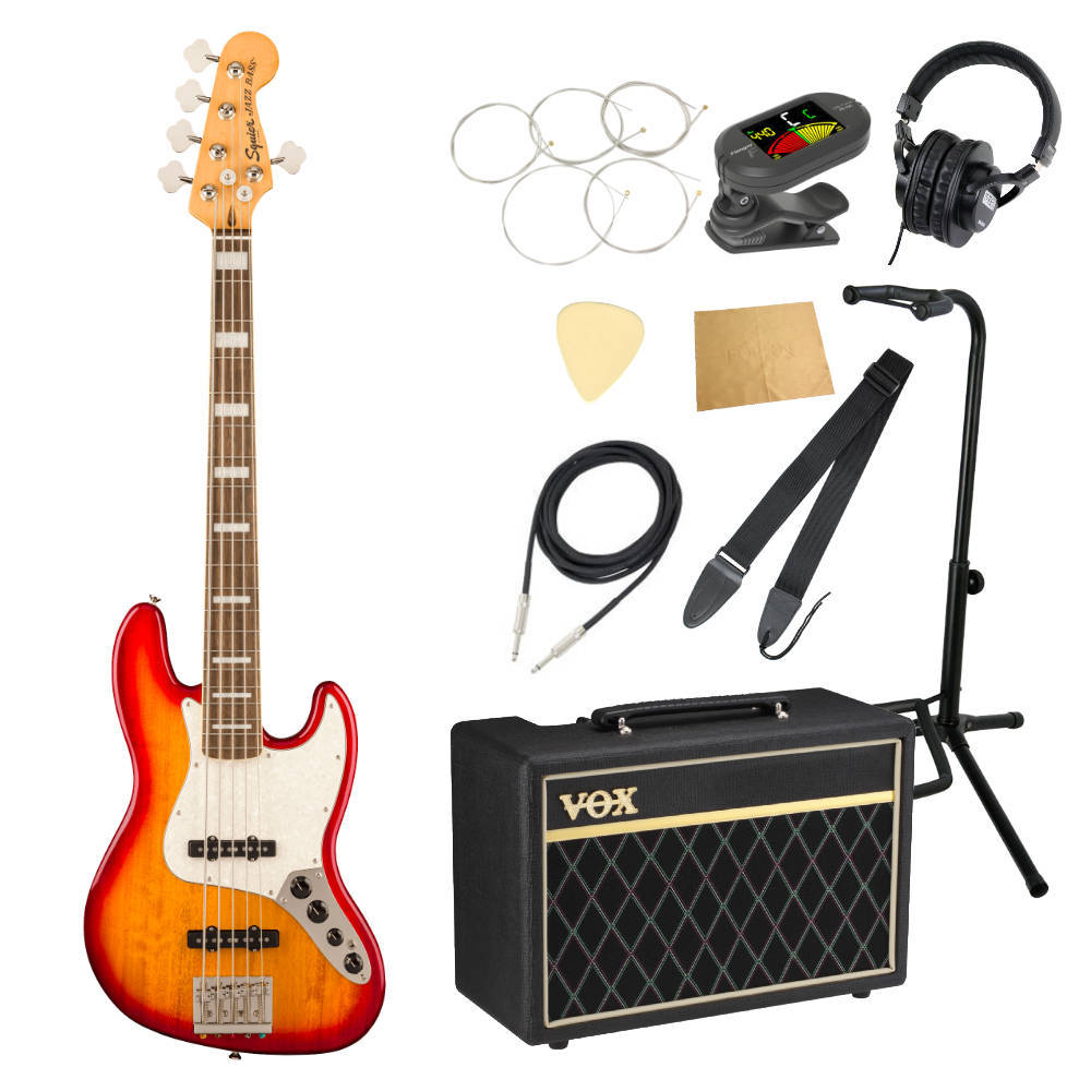 Squier by Fender Classic Vibe Active '70s Jazz Bass V LRL