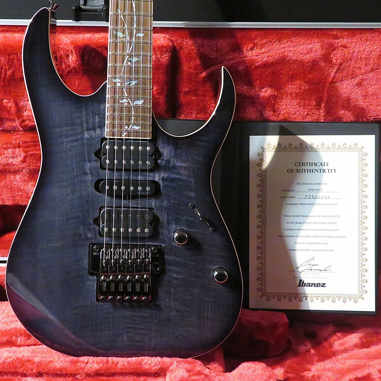 Ibanez 【人気カラー】j-custom RG8570 Black Rutile #F2500288【3.62