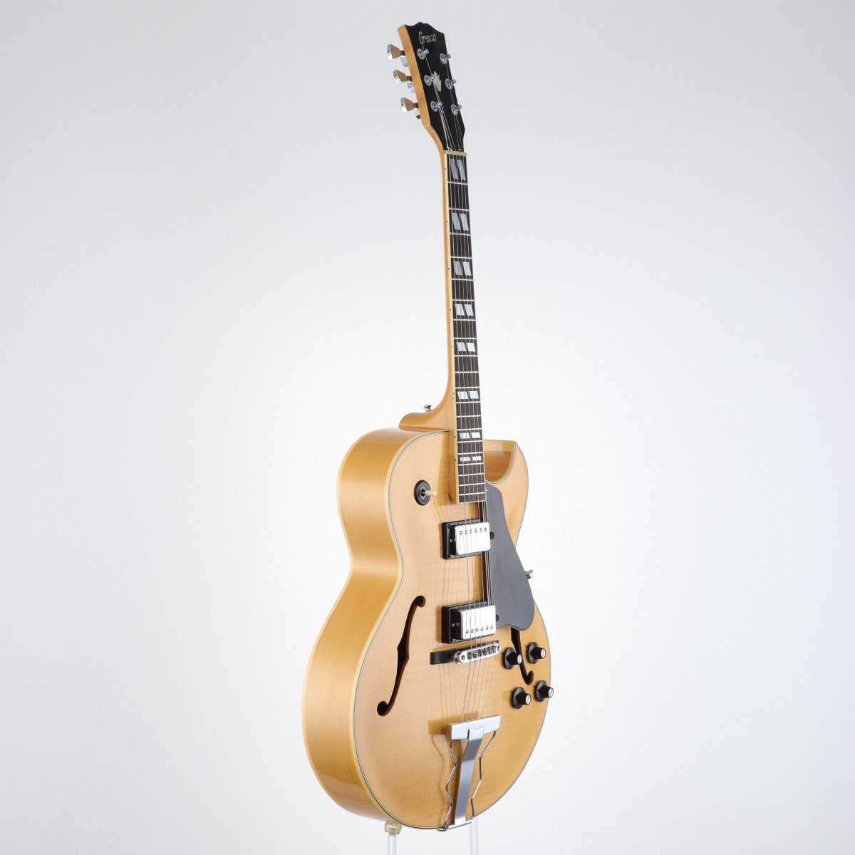 Greco N-60 ES175モデル フルアコ ギター ケース付き 1977 Greco N-60 Made in Japan ES-175 Flame Maple - Fujigen