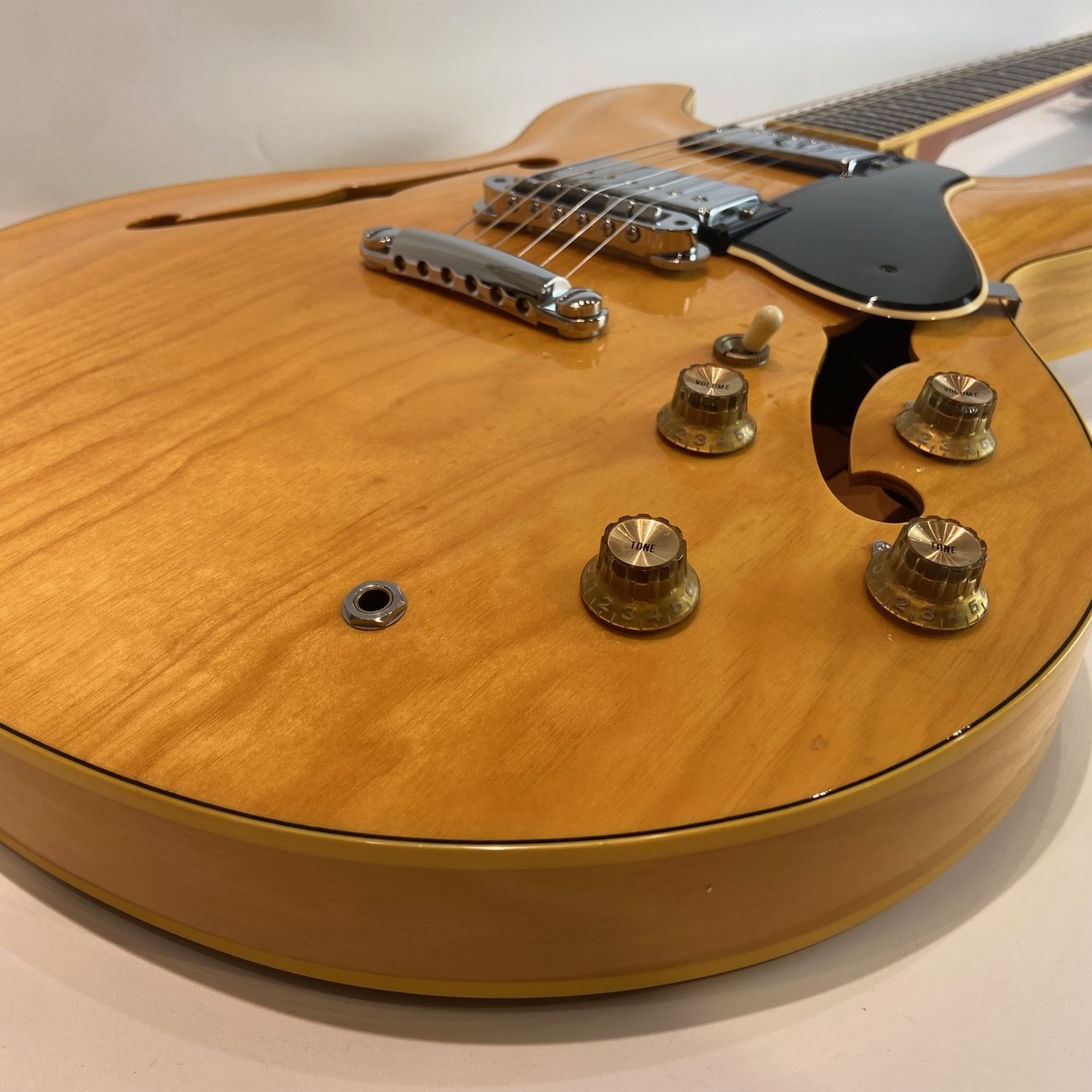 YAMAHA SA700 Super Axe 1980年 イエローナチュラル セミアコ ハード