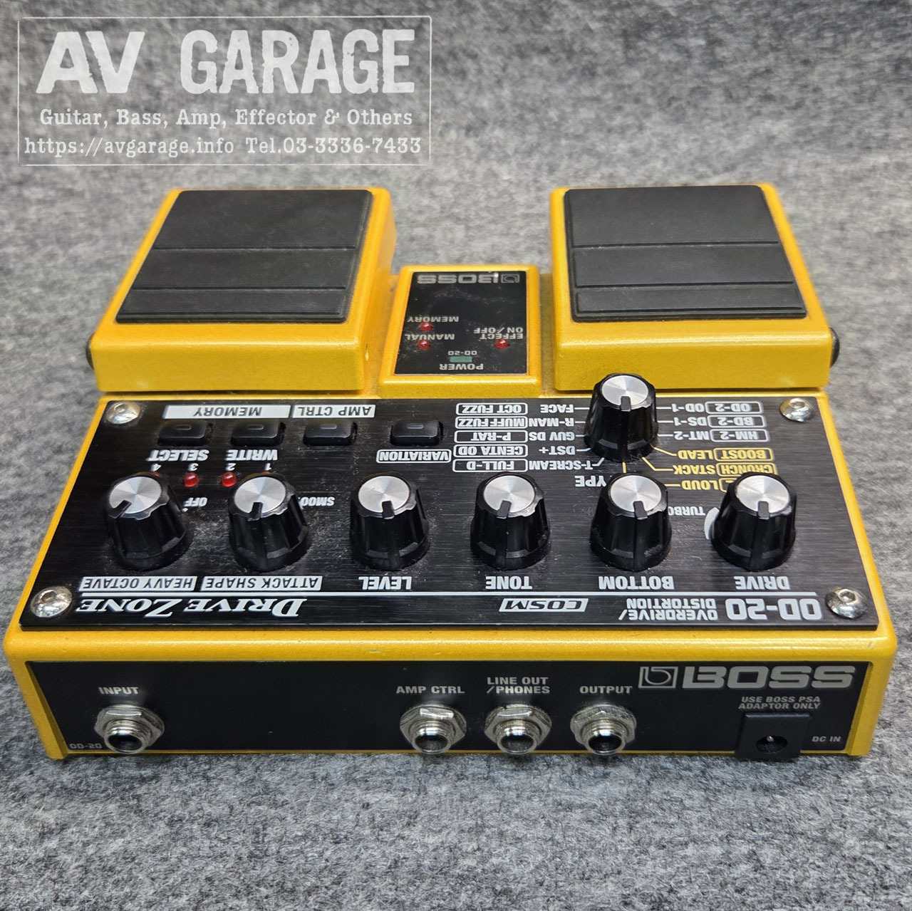 【美品】BOSS OD-20 エフェクター BOSS OD-20 OVERDRIVE DISTORTION - Geek IN Box