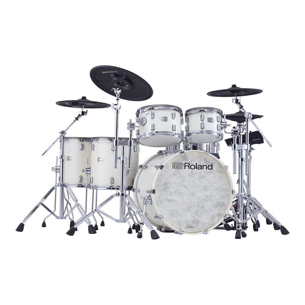 Roland V-Drums Acoustic Design VAD716-PW w/KD-22-PW & DTS-30S