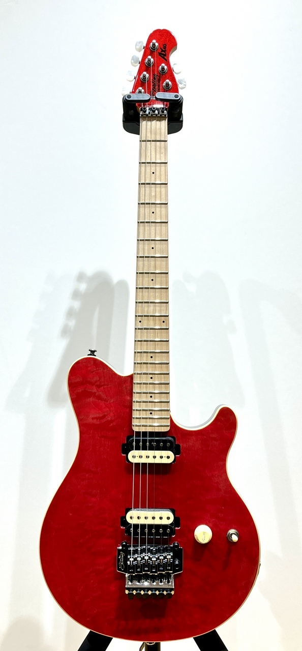 新品【Sterling by MUSICMAN】AX40 (Trans Red) Sterling by Musicman AX40 Trans Red Quilt Top Electric