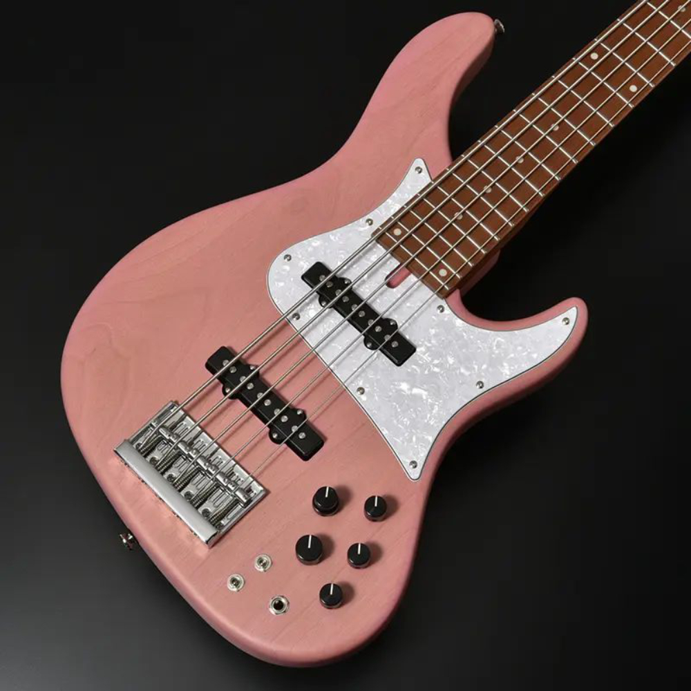 Bacchus エレキベース ピンク　5弦 Bacchus バッカス Japan Tune-up Series WL524 H.J.FREAKS PINKS 5弦