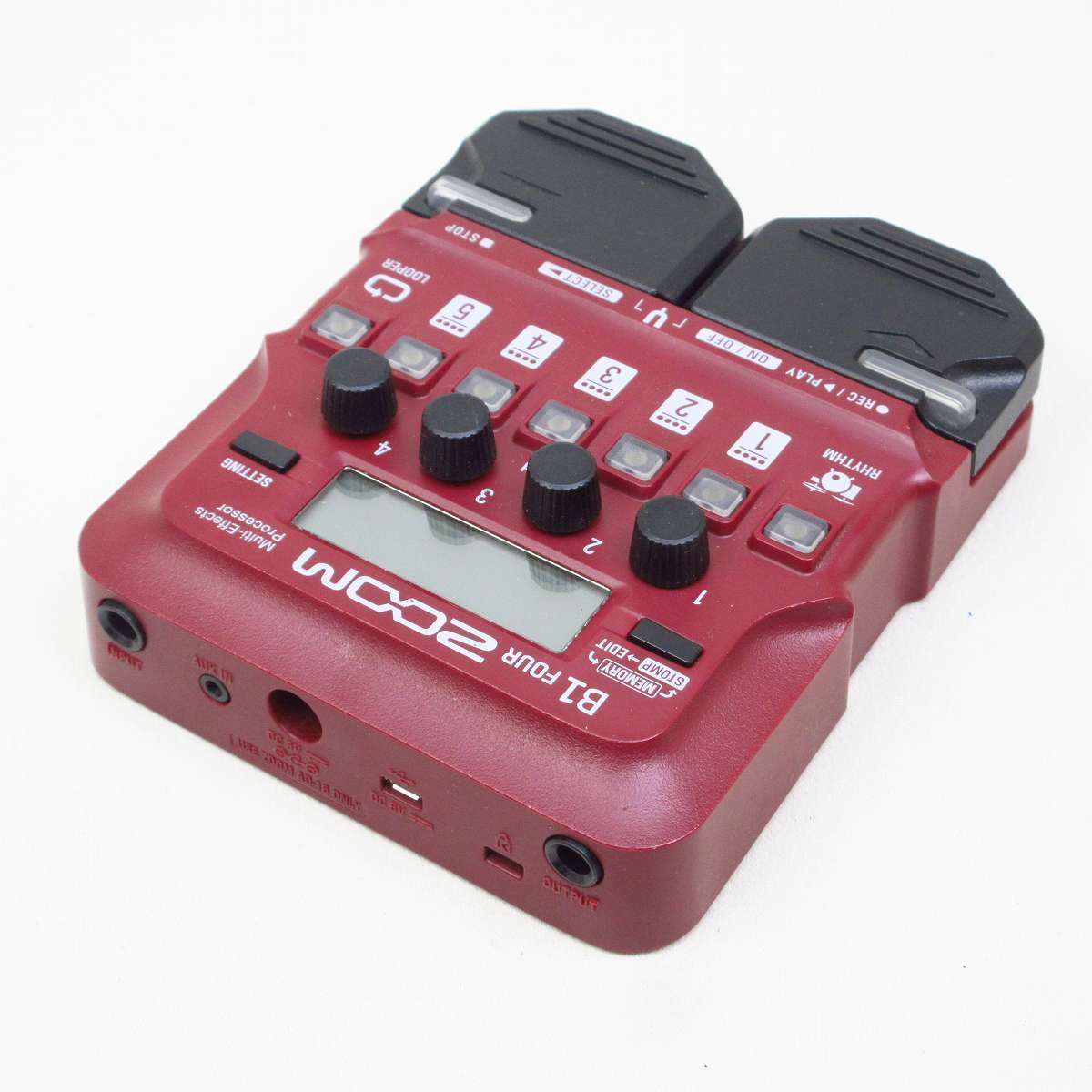 【数回使用】ZOOM B1 FOUR マルチエフェクター Bass ベース ZOOM B1 Four Bass Multi-Effects Processor ベース用 マルチ
