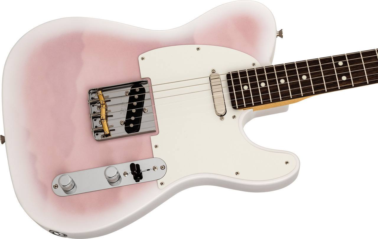 Fender 2026 MIJ HYBRID II TELECASTER MISTY SATIN Pink Mist