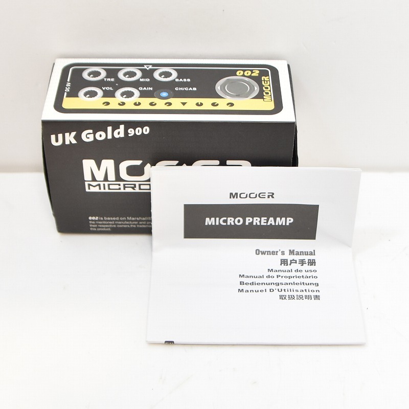 Mooer UK Gold 900 プリアンプ MOOER Micro Preamp 002 UK Gold 900