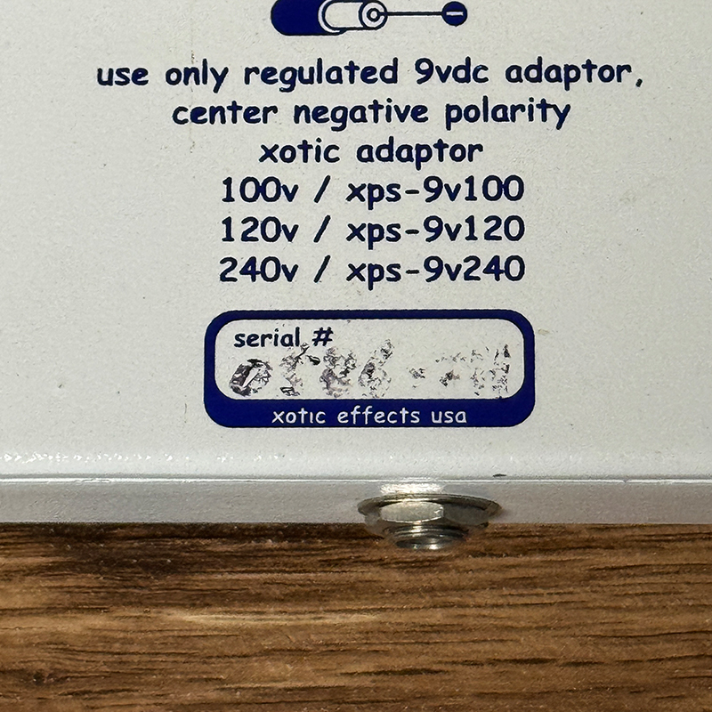 214 xotic RC-Booster 手書きシリアルナンバー Xotic RC Booster Scott Henderson Signature（中古）【楽器検索